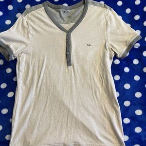 Armani Exchange half button tee
